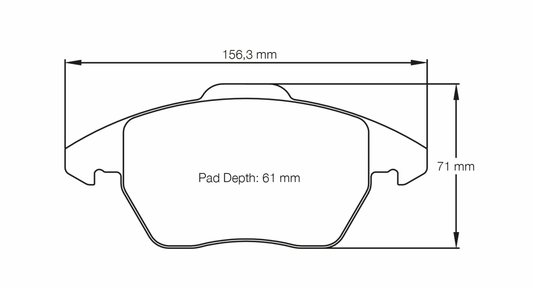 PAGID Racing Pagid VW Gold V/VI Front Brake Pads 8001-RSL29