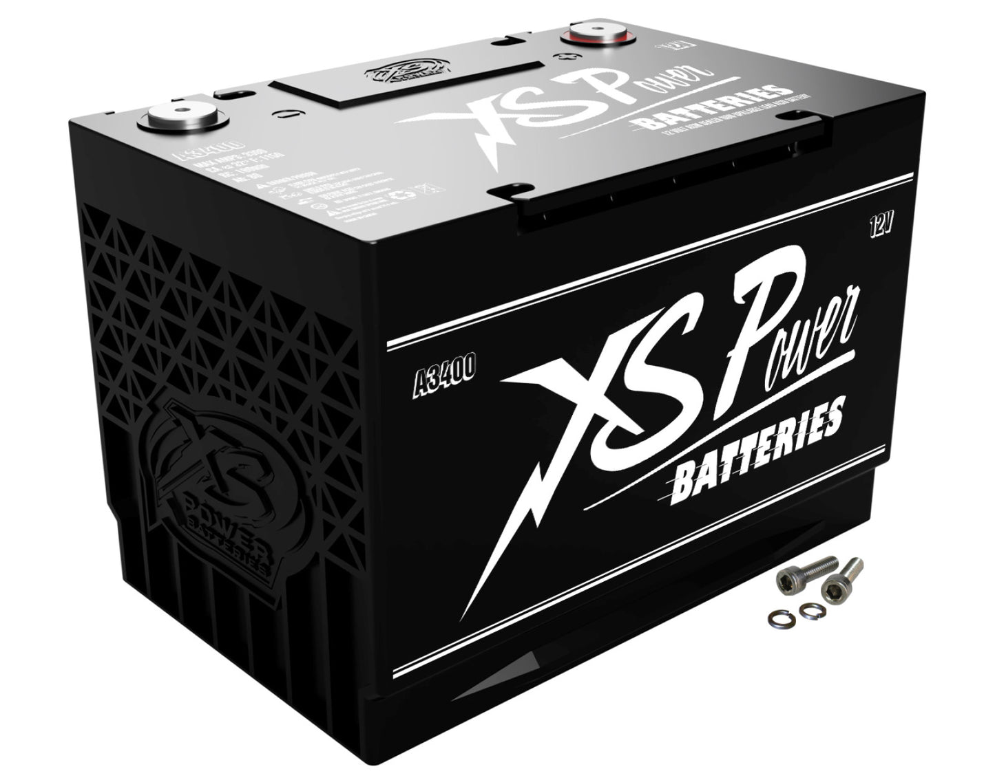 XS Power Batteries 12V AGM Retro Series Batteries - M6 Terminal Bolts Included 3300 Max Amps A3400