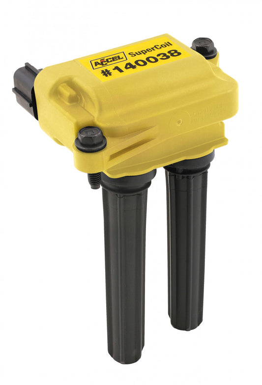 ACCEL Ignition Coil 2005-2020 Gen 3 Chrysler Hemi 5.7L/6.1L/6.2L/6.4L, yellow, Dual Plug, Individual 140038
