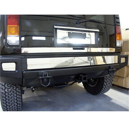 OMAC Stainless Steel Rear Bumper Accent 3Pc Fits 2003-2009 Hummer H2 DRPHV43012