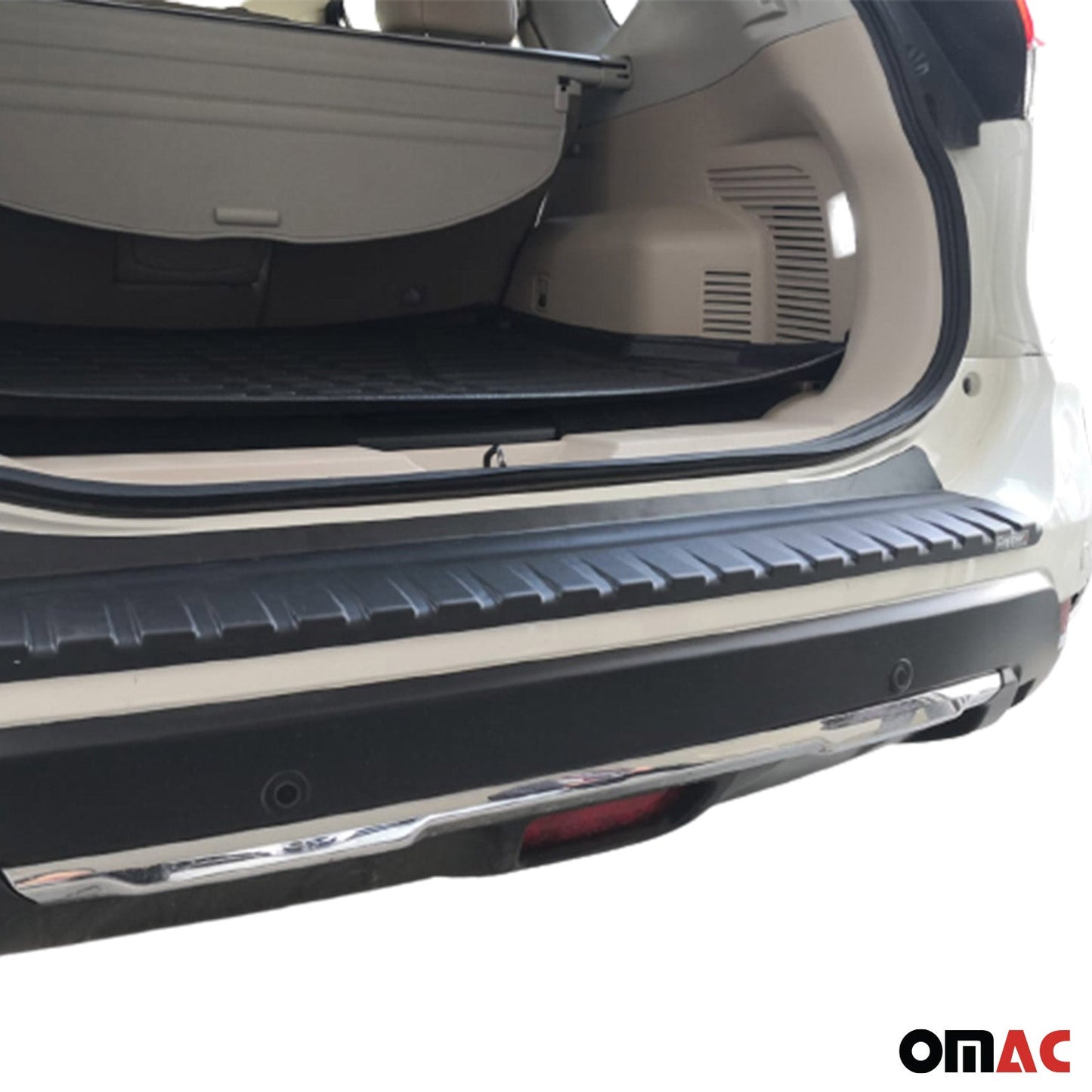 OMAC Rear Bumper Sill Cover Protector Guard for Nissan Rogue 2017-2020 Matte Black OMAC5025093FPT