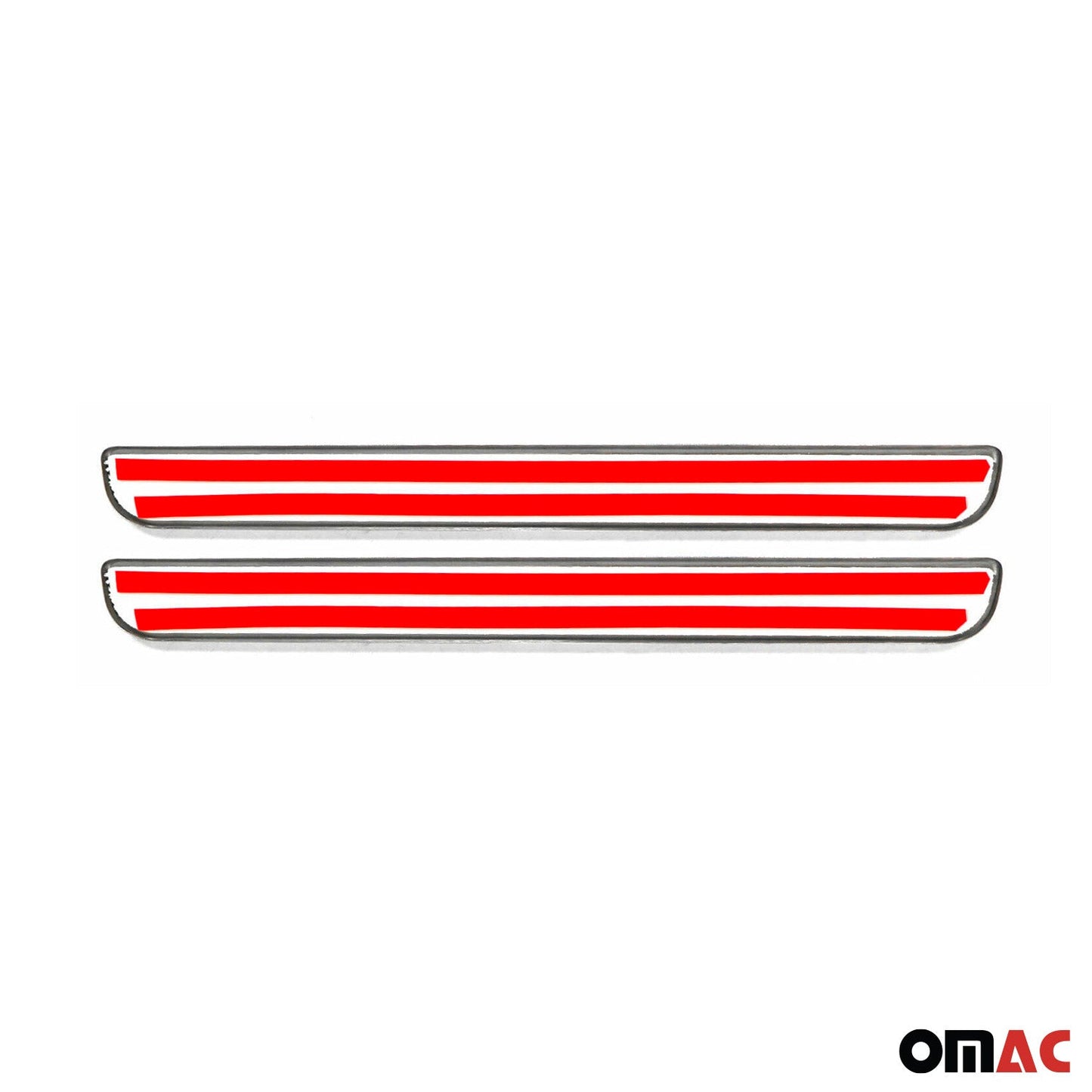 OMAC Door Sill Scuff Plate Scratch for Mazda MX-5 Miata Sport Steel Carbon Foiled 2x U016954