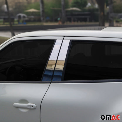 OMAC For Toyota Land Cruiser Prado 2010-2020 Chrome Window Panel B Pillar Trim 8Pcs 7010139
