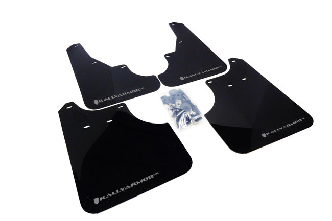 Rally Armor MF11-UR-BLK/SIL - 2009-2013 Subaru Forester 2.5X/XT - Black Mud Flap/Silver Logo