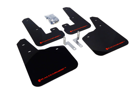 Rally Armor MF14-UR-BLK/RD - 2010-2014 Subaru Legacy 2.5i 3.6R - Black Mud Flap/Red Logo