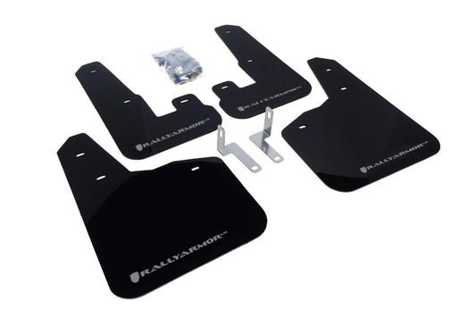Rally Armor MF14-UR-BLK/SIL - 2010-2014 Subaru Legacy 2.5i 3.6R - Black Mud Flap/Silver Logo