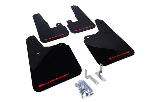 Rally Armor MF16-UR-BLK/RD - 2010-2014 Subaru Outback 2.5i 3.6R - Black Mud Flap/Red Logo