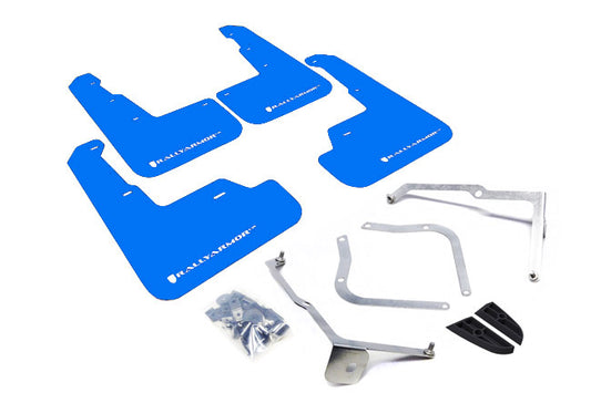 Rally Armor MF32-UR-BL/WH - 2015-2019 Subaru WRX Sedan / 2015-2019 Subaru STI Sedan - Blue/White Logo