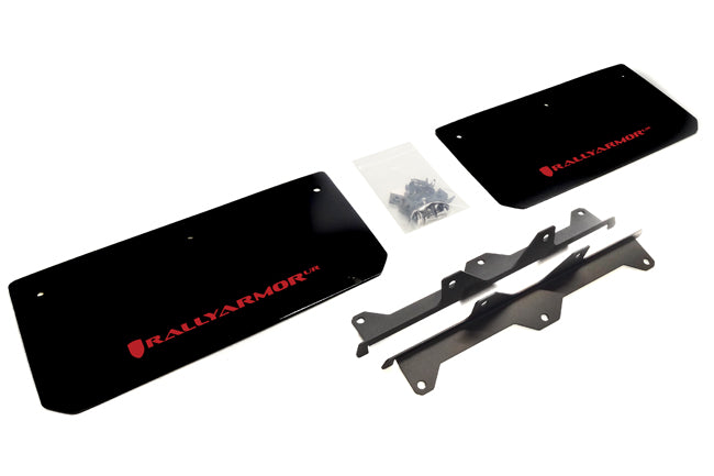 Rally Armor MF38-UR-BLK/RD - 2015-2016 Polaris Slingshot SL SL LE - Black Mud Flap/Red Logo