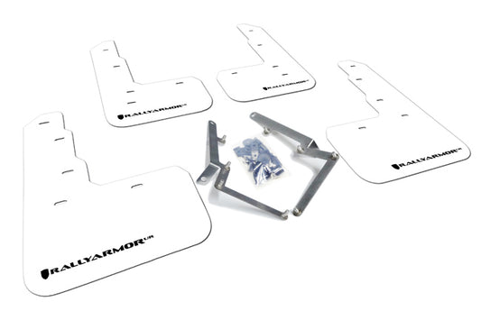 Rally Armor MF47-UR-WH/BLK - 2017-2020 Honda Civic Type R - White/Black Logo