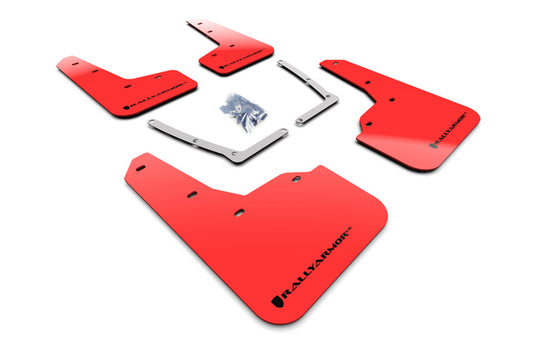 Rally Armor MF50-UR-RD/BLK - 2016-2020 Honda Civic Sedan Coupe - Red Mud Flap/Black Logo