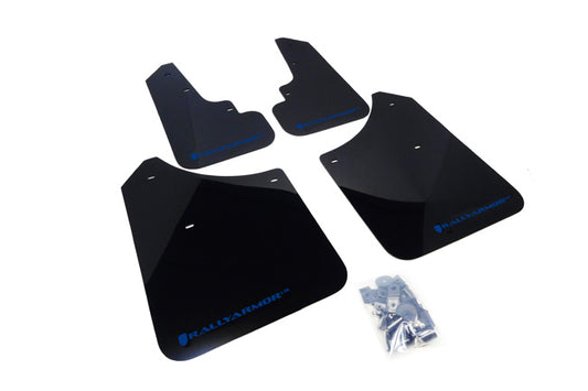 Rally Armor MF5-UR-BLK/BL - 2003-2008 Subaru Forester 2.5X/XT - Black Mud Flap/Blue Logo
