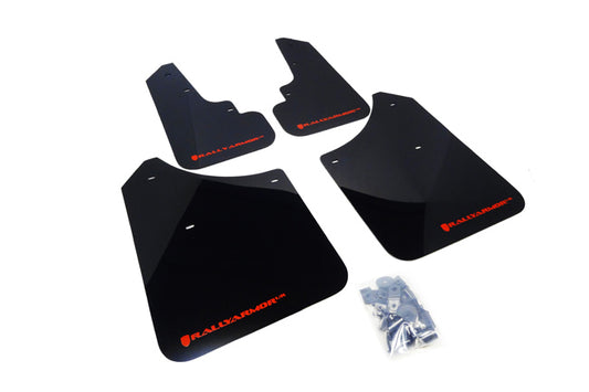Rally Armor MF5-UR-BLK/RD - 2003-2008 Subaru Forester 2.5X/XT - Black Mud Flap/Red Logo