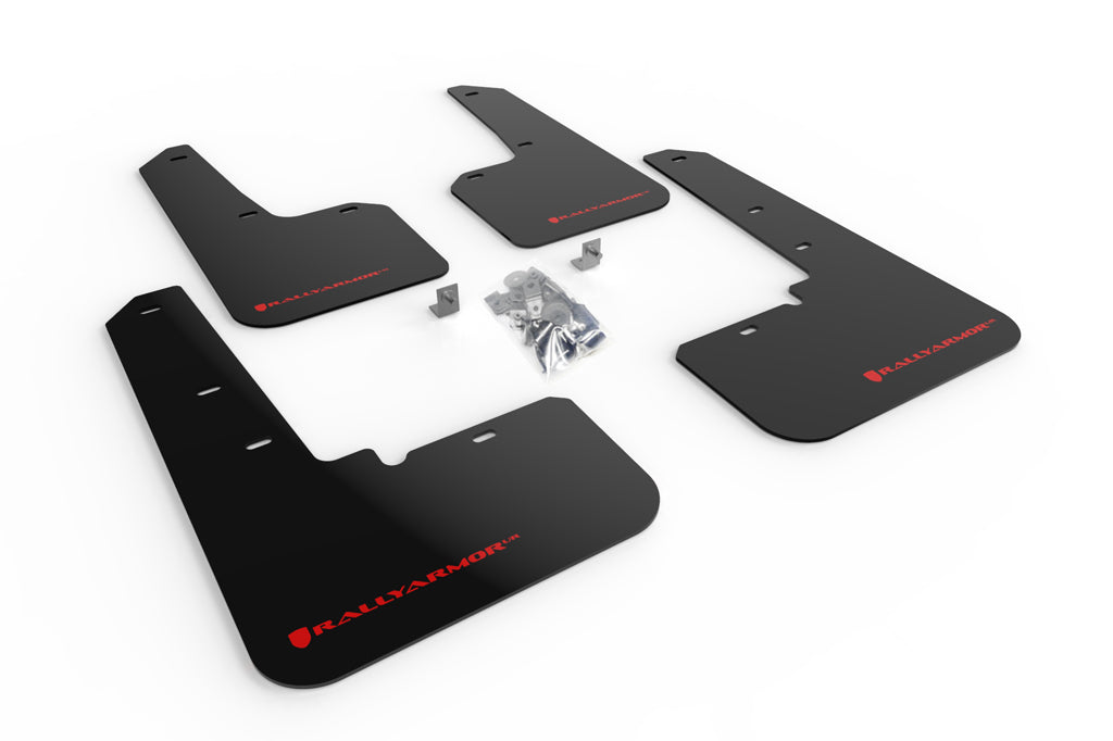 Rally Armor MF66-UR-BLK/RD - 2020+ Subaru Outback - Black Mud Flap/Red Logo