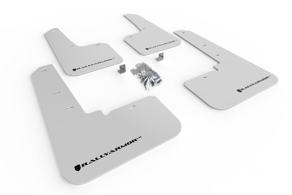 Rally Armor MF66-UR-WH/BLK - 2020+ Subaru Outback - White Mud Flap/Black Logo