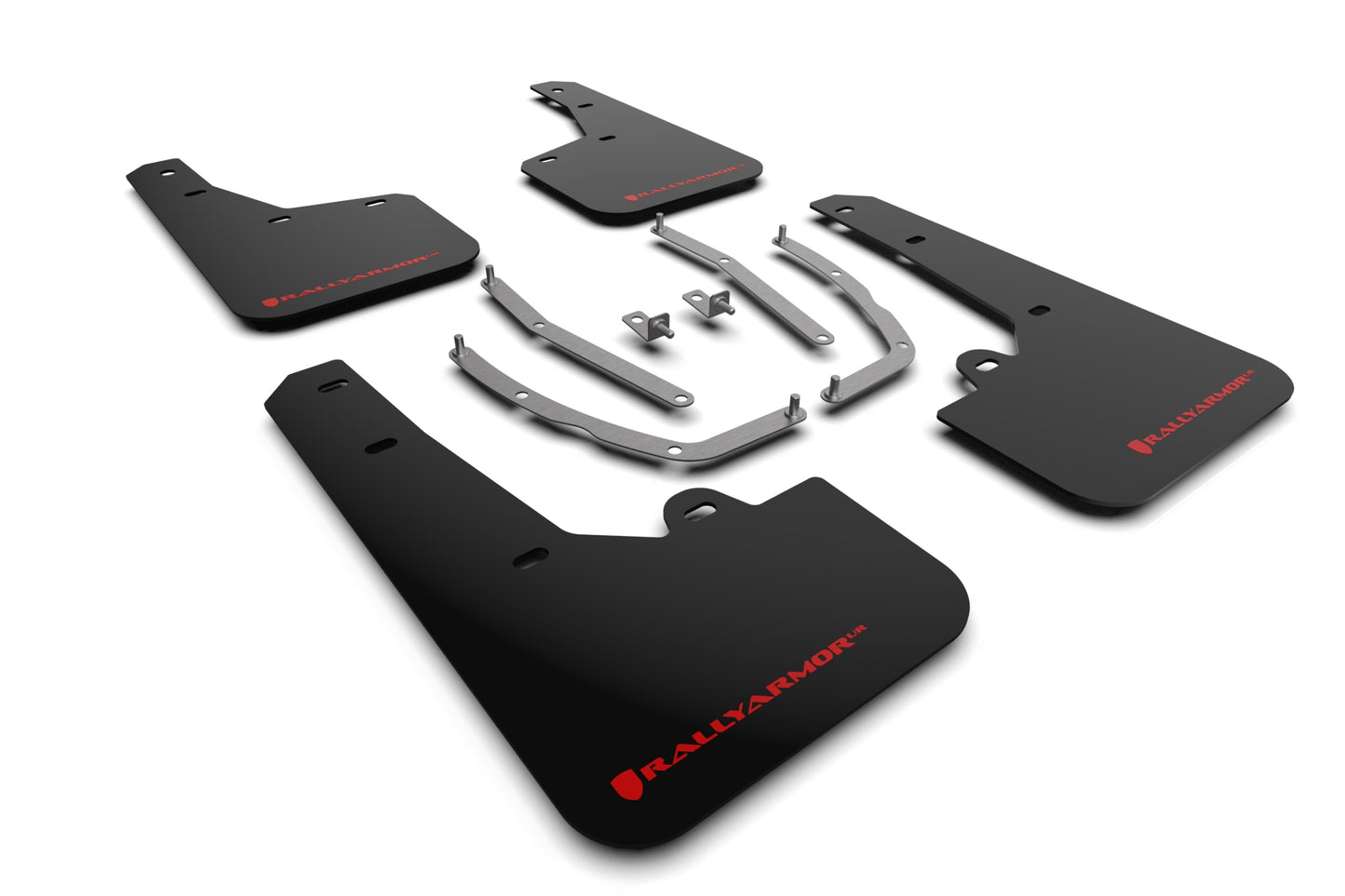 Rally Armor MF75-UR-BLK-RD - 2022 Hyundai Tucson - Black Mud Flap/Red Logo