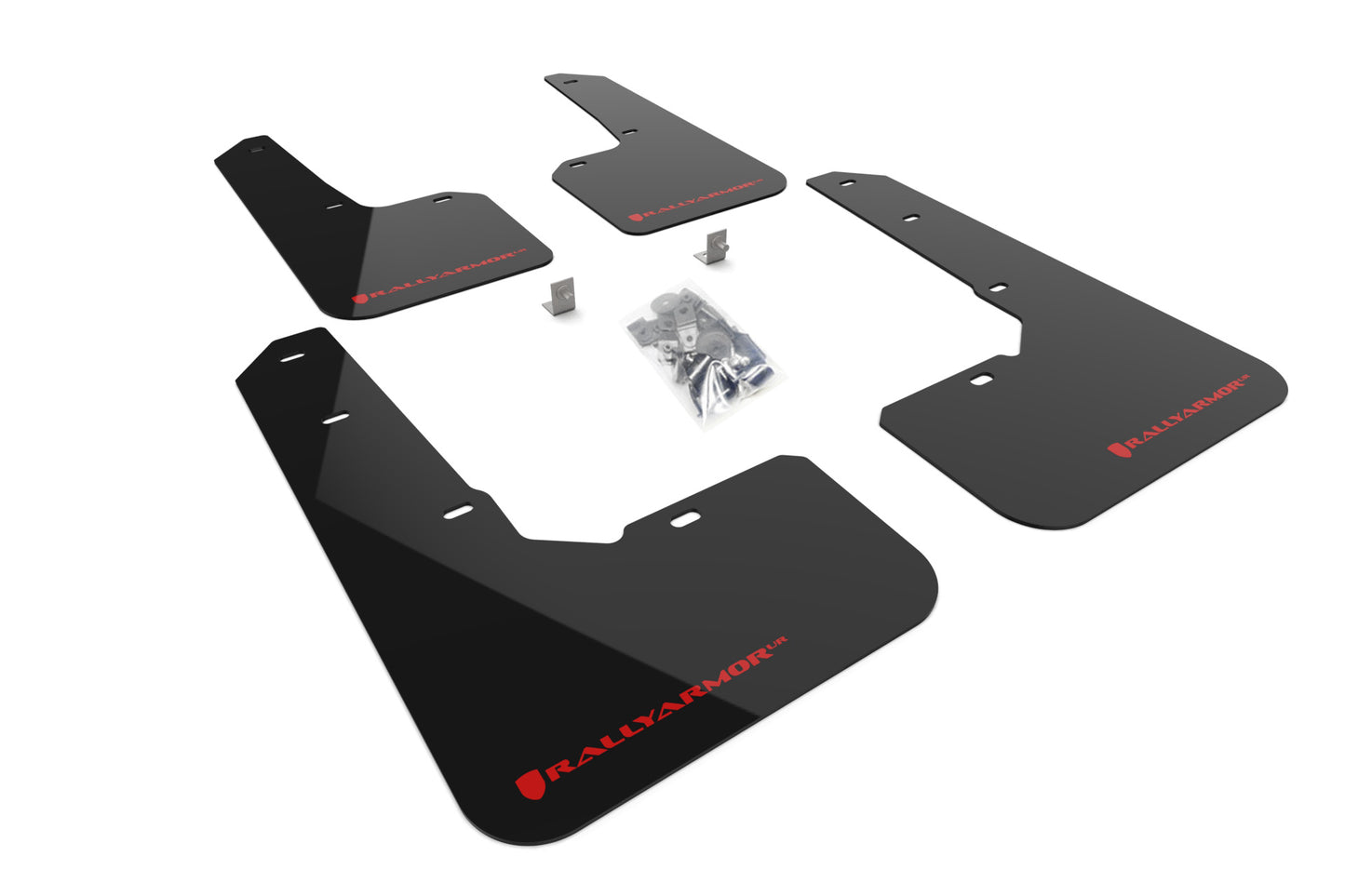 Rally Armor MF76-UR-BLK/RD - 2022+ Subaru Outback Wilderness - Black Mud Flap/Red Logo