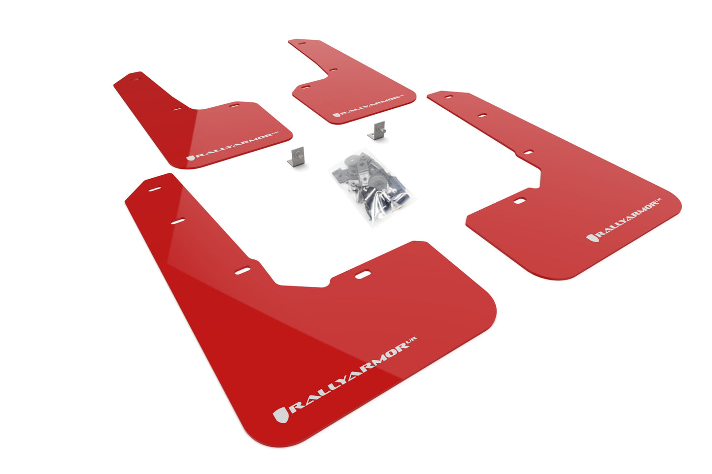 Rally Armor MF76-UR-RD/WH - 2022+ Subaru Outback Wilderness - Red Mud Flap/White Logo