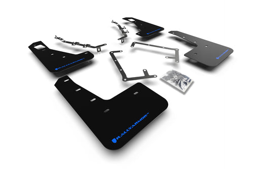 Rally Armor MF56-UR-BLK/BL - 2009-11 Ford Focus Mk2 RS & RS500 - Black Mud Flap/Blue Logo