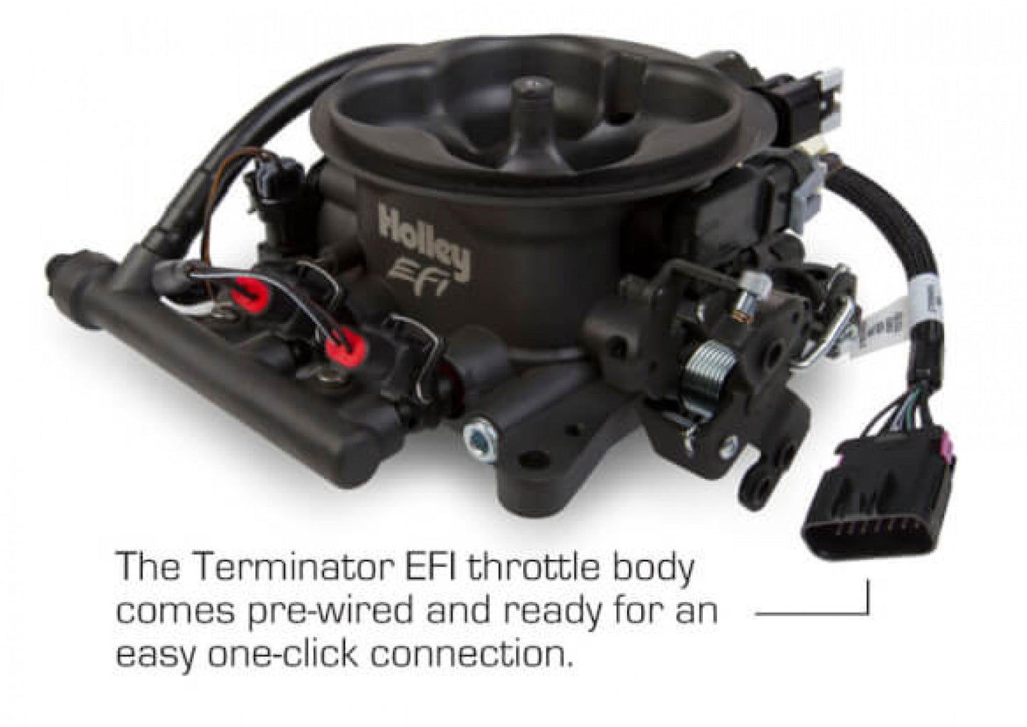 Holley EFI Terminator EFI 4bbl Throttle Body Fuel Injection System - Tumble Polished 550-405