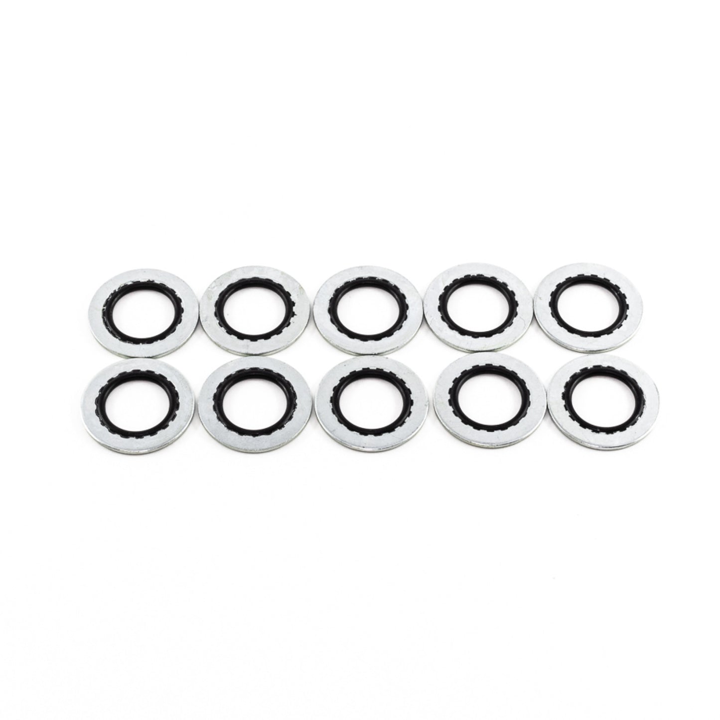 Deatschwerks 8AN Rubber and Metal Crush Washer (Pack Of 10), Anodized DW Titanium DEW-6-02-0334