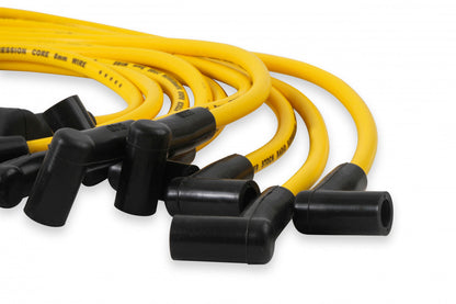ACCEL Spark Plug Wire Set - 8mm - Custom with Graphite Core - Yellow with HEI Stock Style Boots 4056
