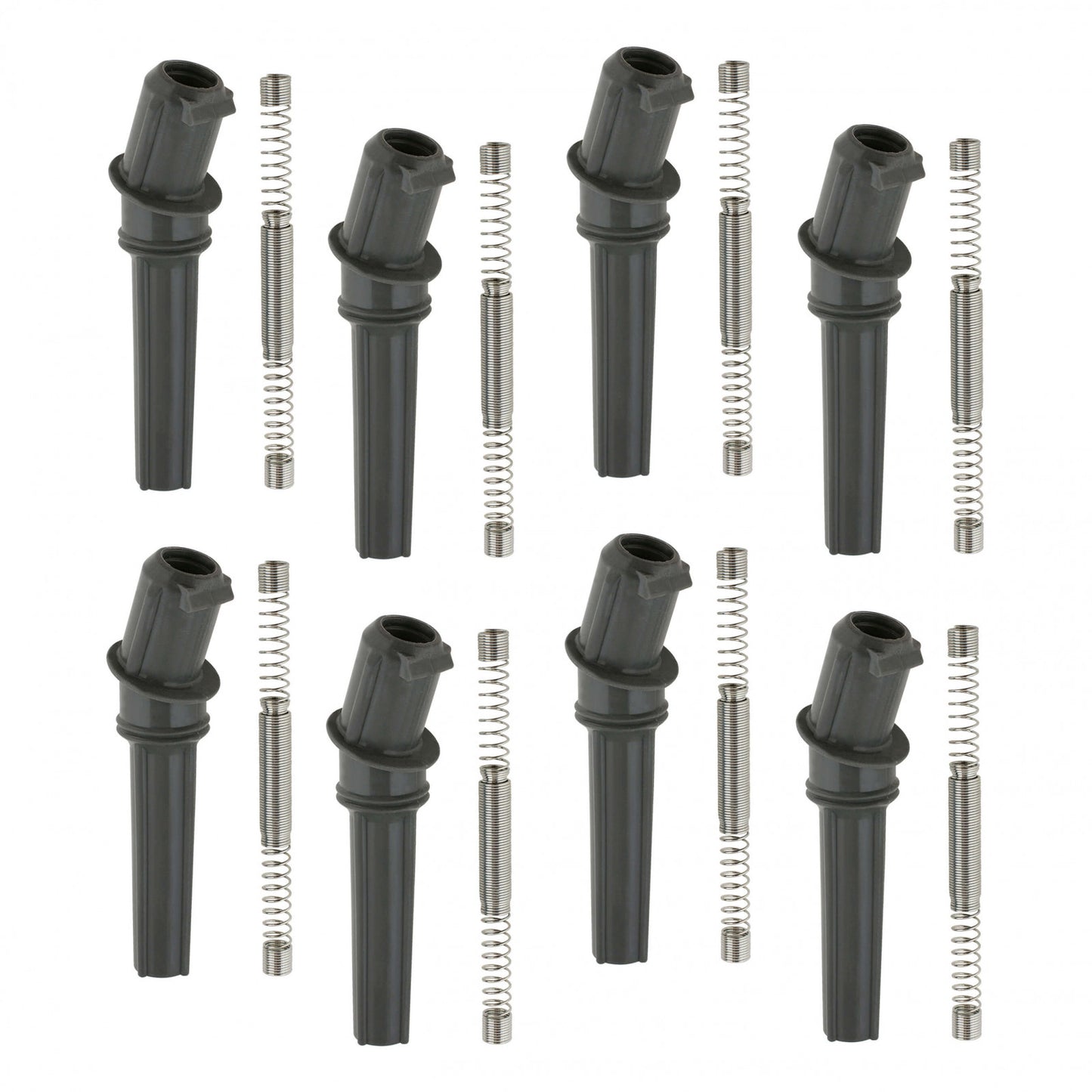 ACCEL High Performance Ignition Coil Boots, 1997-2011 Ford 2-valve engines, Black, 8-Pack 170032