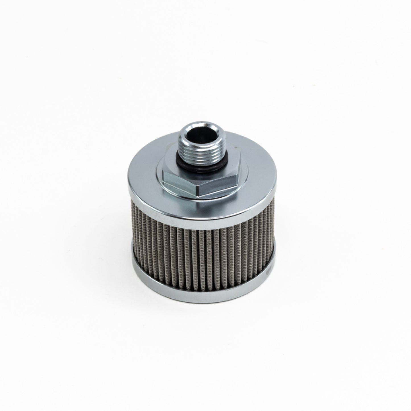 Deatschwerks Fuel pump pre-filter, SS, 8AN, 100 micron, universal. Fits DW in-line fuel pump PN 9-350 DEW-8-01-08100