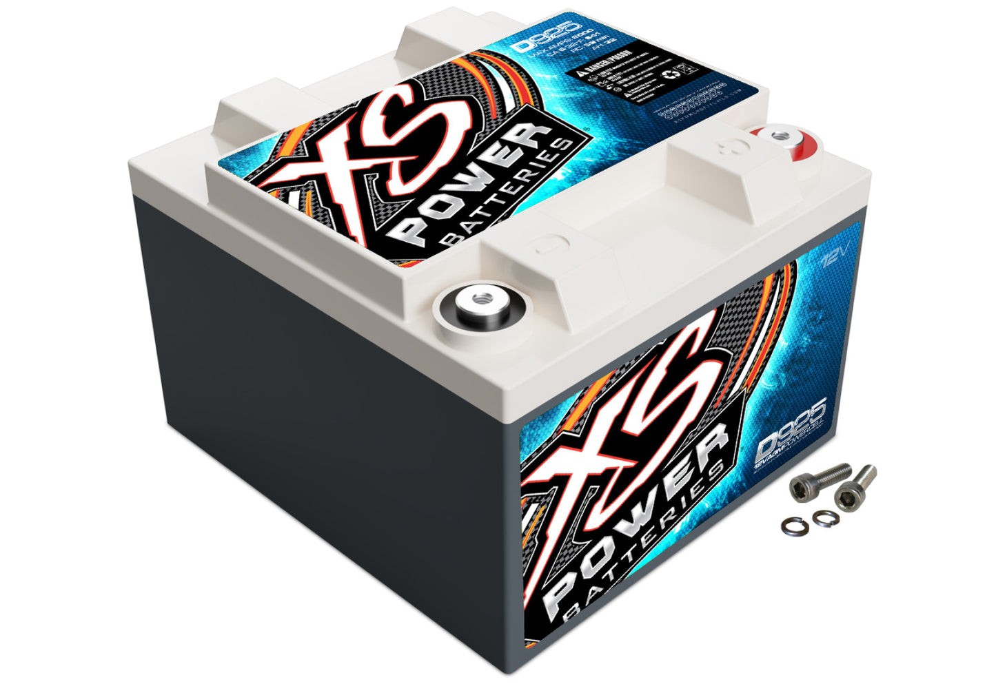 XS Power Batteries 12V AGM D Series Batteries - M6 Terminal Bolts Included 2000 Max Amps D925