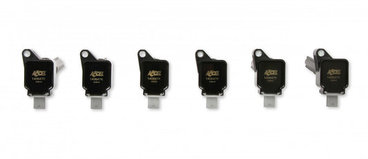 ACCEL Ignition Coil 2017-2020 Ford EcoBoost 3.5L engines, Black, 6-pack 140647K-6