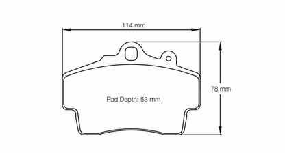PAGID Racing Pagid Porsche Boxster 986/987 RSL29 Front Brake Pads 2407-RSL29