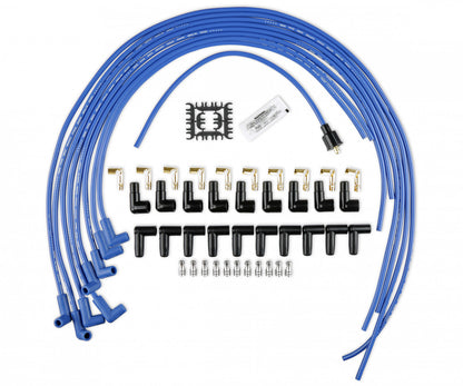 ACCEL Spark Plug Wire Set - Super Stock Copper Core 8mm - 90 Deg. Boots - Blue 4039B