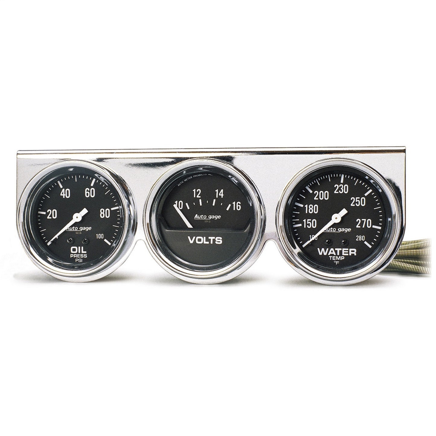 AutoMeter 2-1/16 in. VOLTMETER 0-16V SPEK-PRO SILVER/BLACK P34422