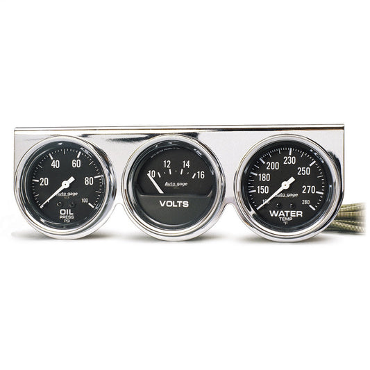 AutoMeter 2-1/16 in. VOLTMETER 0-16V SPEK-PRO SILVER/BLACK P34422