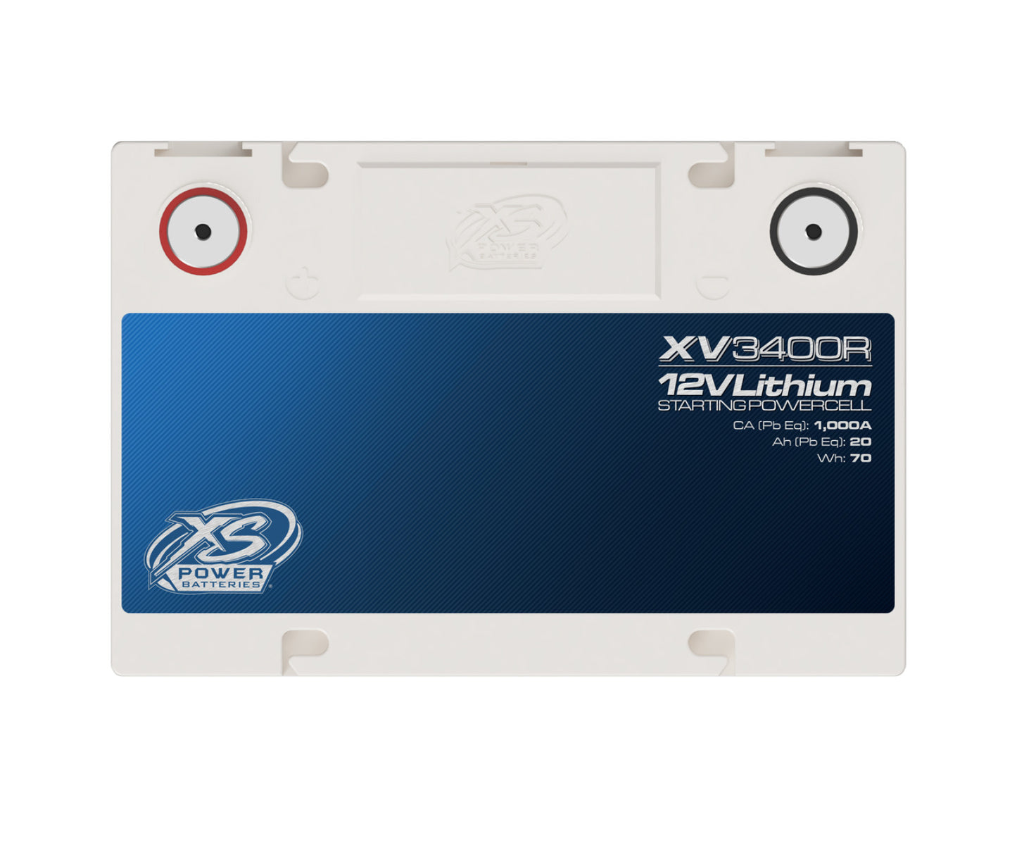 XS Power Batteries 12V Lithium Titanate XV Series Batteries - M6 Terminal Bolts Included 1335 Max Amps XV3400R