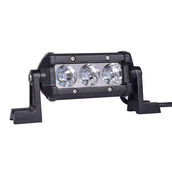 Quake LED - QUB143 - 4.5 Inch LED Light Bar Single Row 9 Watt Spot Obsidian Series