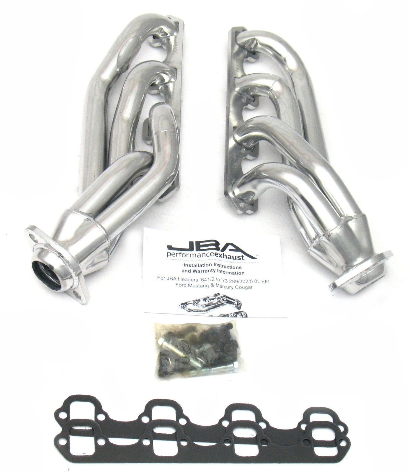 JBA 65-73 Mustang Mid Length 260-302 Silver Ctd 1650SJS