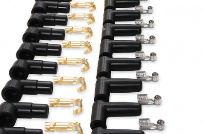 ACCEL Spark Plug Wire Set - 8mm - Yellow with Orange 90 Deg Boots 4041
