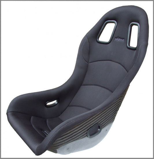Reverie Super Sports B Carbon Fibre Seat - Single Skin, Black Fabric Trimmed, FIA Approved R01SI0106