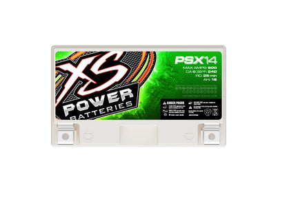 XS Power Batteries 12V AGM Powersports Series Batteries - M6 Terminal Bolts Included 800 Max Amps PSX14