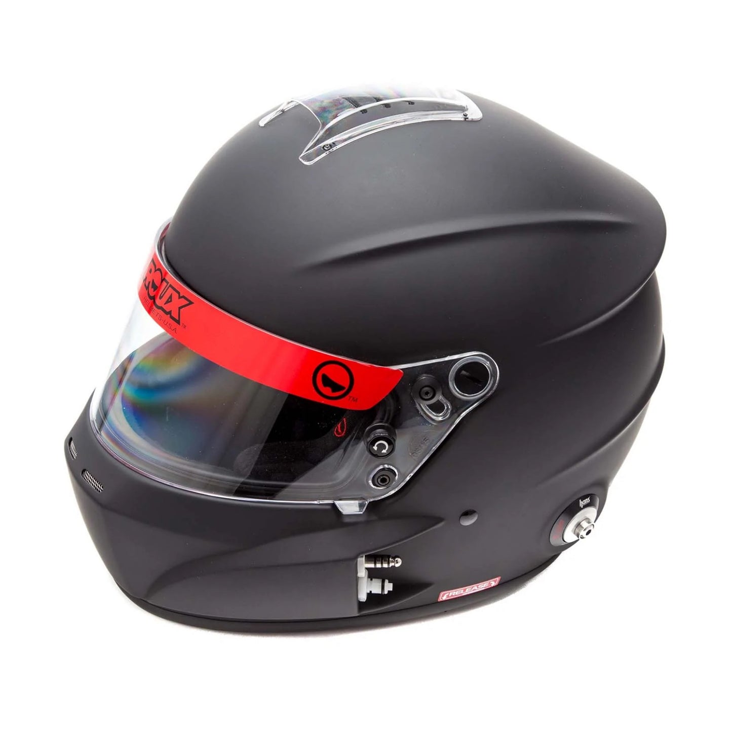 Roux R-1 SA2020 Racing Helmet Black X-Large RXHR1F-20F55-XL