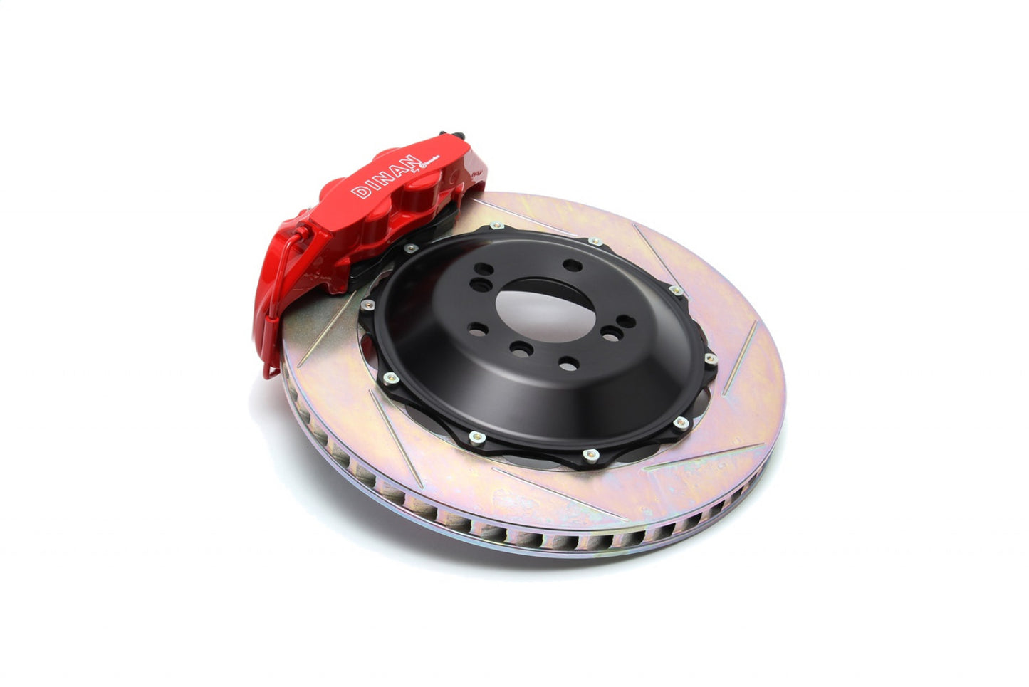 Dinan by Brembo Rear Brake Set - 2006-2010 BMW M5/M6 Red Calipers Slotted D290-0607-R