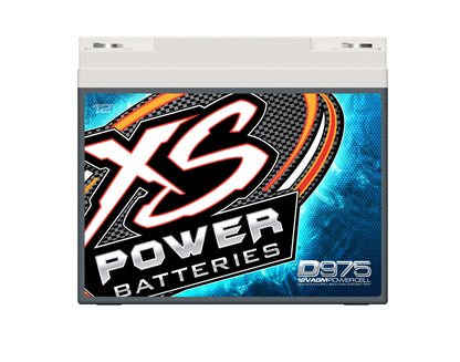 XS Power Batteries 12V AGM D Series Batteries - M6 Terminal Bolts Included 2100 Max Amps D975