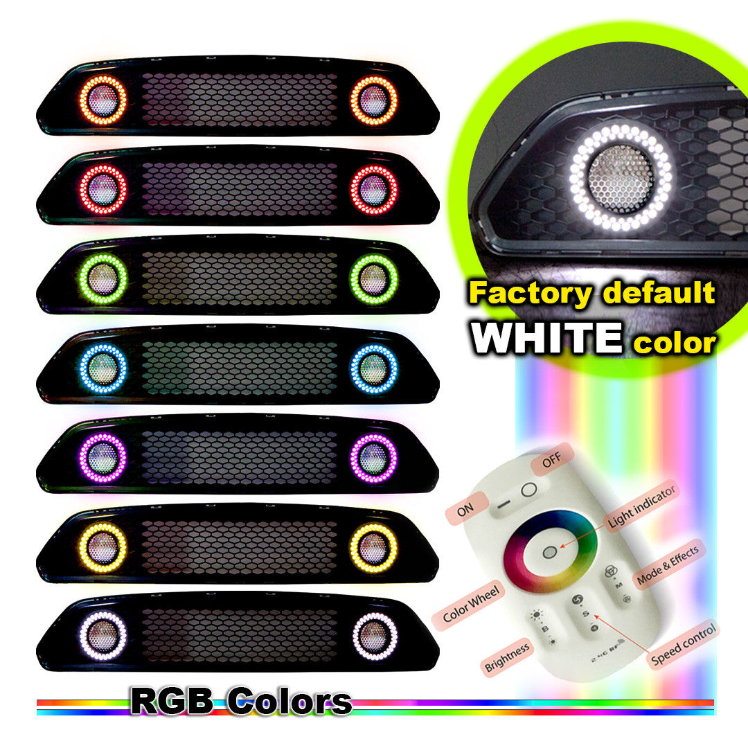 RENEGADE 2015-2017 Ford Mustang Front Grille with RGB DRL WINJET-CGRNG0613-RGB (ENGINEERING HOLD)