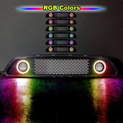 RENEGADE 2015-2017 Ford Mustang Front Grille with RGB DRL WINJET-CGRNG0613-RGB (ENGINEERING HOLD)