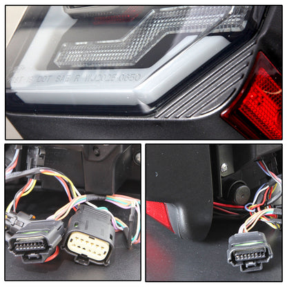 RENEGADE 2018+ Jeep Wrangler JL&JLU Taillights with LED Lightbars & Sequential Turn Signals- Black/Smoke WINJET-CTRNG0650-BS-SQ