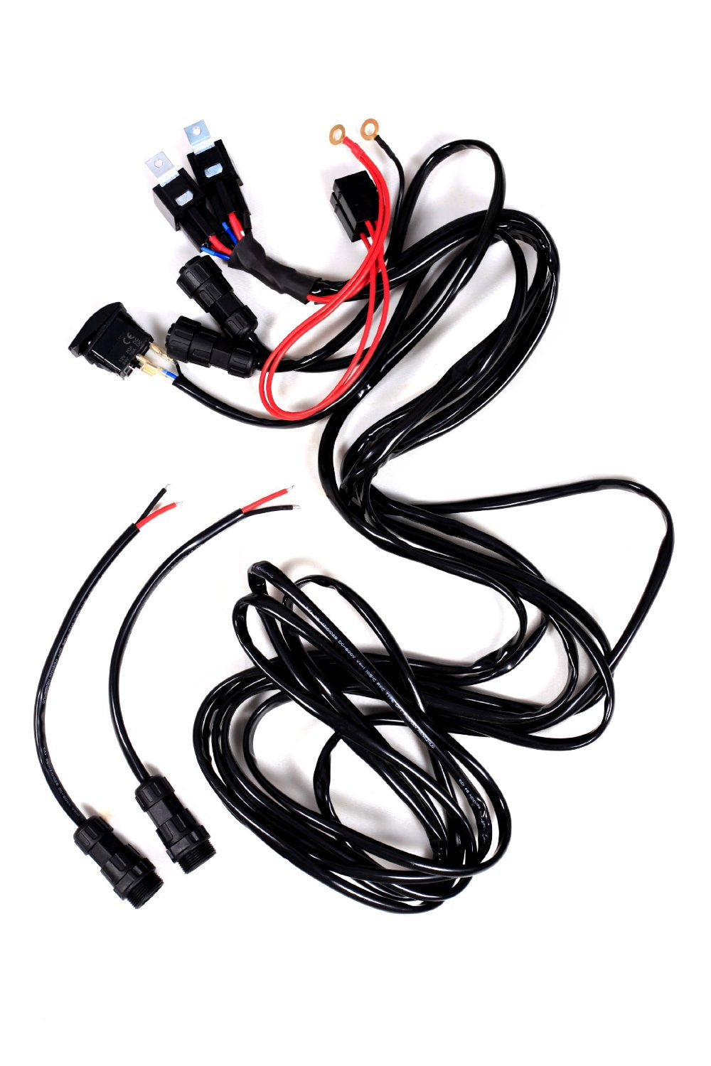 Quake LED - QWH228 - Pro Wire Harness With Inline Fuse And Toggle Switch