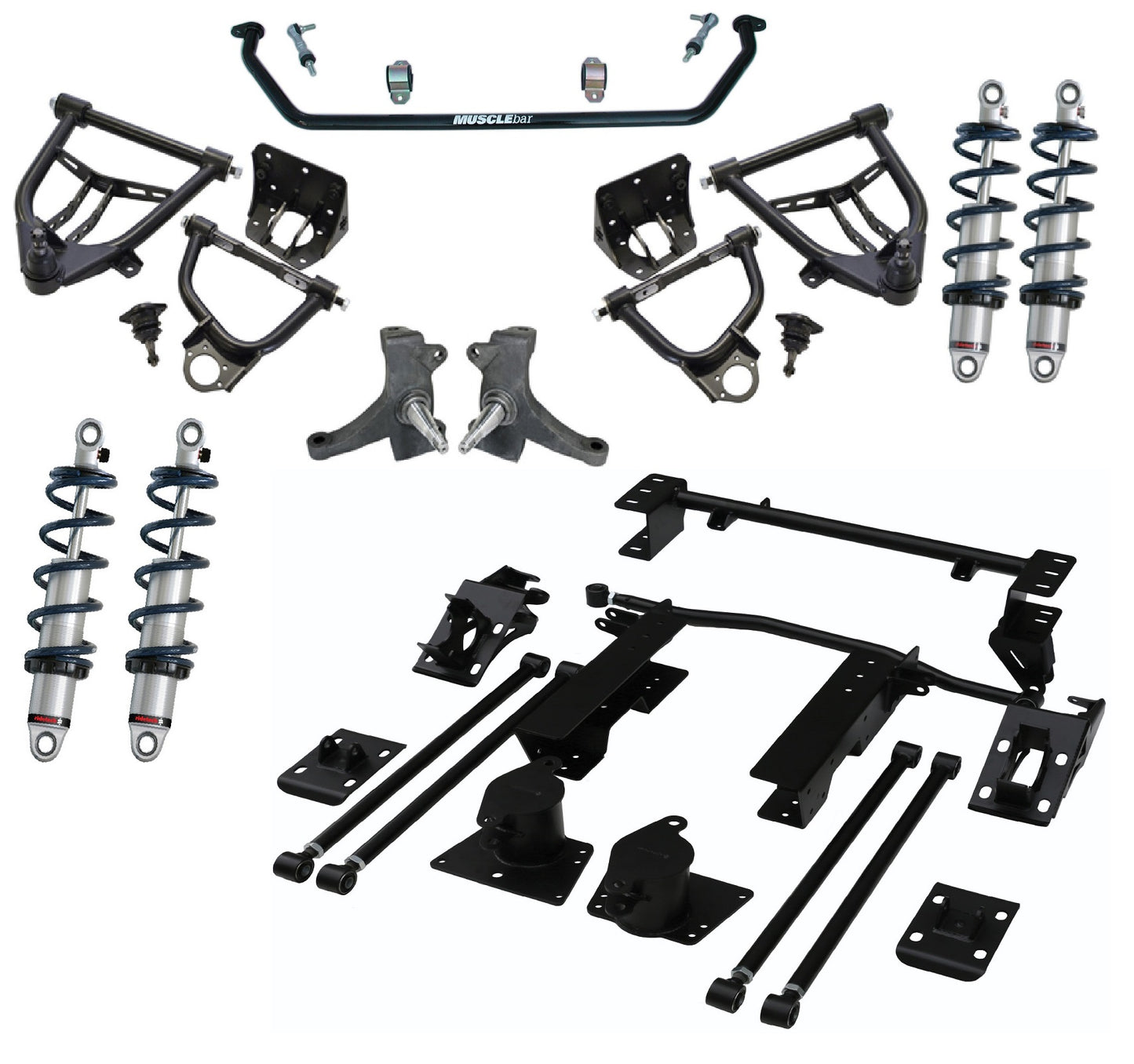 Ridetech HQ Coil-Over System for 1973-1987 C10. 11360201