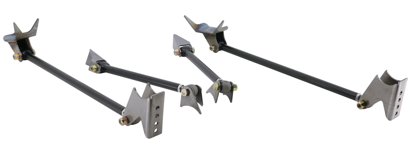 Ridetech Triangulated Four Link , Universal Weld-in with black powder coated bars. 18987999