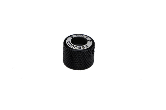 Ridetech Short rebound knob for Ridetech HQ Shocks, aluminum, black. 210-35-199-2